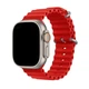 Силіконовий рифлений ремінець Ocean для Apple Watch 42/44/45/49 mm Червоний - зображення 1