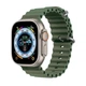 Силиконовый рифлёный ремешок Ocean для Apple Watch 42/44/45/49 mm Оливковый - изображение 1
