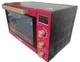 Электрическая печь с конвекцией подсветкой 55 л выпечка пицца GoodGrill GR-5501RC 4 режима 1700 Вт термостат 250 термоизоляция электродуховка настольная мини печка красный/черный дисплей - изображение 3