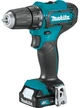 Акумуляторний шуруповерт Makita DF333DWYEX + 2 акб 12 V 1.5 Ah + з/в + кейс + набір біт 28 шт (B-28911) - зображення 2