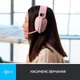 Bluetooth-гарнітура Logitech Zone Vibe 100 Wireless Rose (981-001224) TT - зображення 5