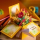 Набір з 3 листівок 3Д коробочок «Нев'янучі квіти» на День учителя - зображення 3