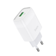 Адаптер HOCO сетевой Glorious C72Q 1USB QC3.0/FCP/AFC 3A 18W 33г white - изображение 1