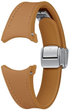 Ремінець Samsung D-Buckle Hybrid Eco-Leather Band (S/M) для Samsung Galaxy Watch 4/4 Classic/5/5 Pro/6/6 Classic Camel (ET-SHR93SDEGEU) - зображення 1