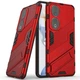 Защитный чехол с подставкой Deexe Bibercas для Honor 90 - Red - изображение 1