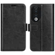 Классический чехол-книжка Deexe Wallet Style для Honor 90 - Black - изображение 1