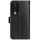 Классический чехол-книжка Deexe Wallet Style для Honor 90 - Black - изображение 7