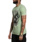 Футболка Affliction AC Born Free T-shirt Oil Green Lava Wash (A26002-OIG-S) - изображение 4