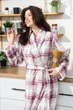 Халат German Volf 48(XL) Рожева клітина (89327) - зображення 4