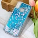 Чехол Glitter для Huawei Y6 2019 бампер силиконовый аквариум Синий - изображение 1