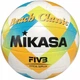 Мяч для пляжного волейбола Mikasa Beach Classic BV552C-WYBR №5 Бело-желтый - изображение 3