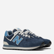 Buty sportowe męskie na platformie do kostki New Balance 574 U574EZ2 45.5 (11.5US) 29.5 cm Granatowe (196432642854) - obraz 2