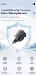 20W швидка зарядка. Зарядний пристрій, 2USB PD QC3.0 type-C для Samsung, Iphone, Apple, Xiaomi та ін. Essager чорний. - зображення 6