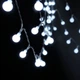 Новогодняя светодиодная гирлянда нить шарики 20 LED 3 метра (белый) на батарейках 3АА - изображение 2
