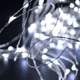 Новорічна світлодіодна гірлянда нитка Роса 50 LED 5 метрів Білий на батарейках 2*CR2032 - зображення 5