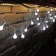 Новогодняя светодиодная гирлянда нить шарики 20 LED 3 метра (белый) на батарейках 3АА - изображение 3