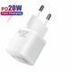20W швидка зарядка. Зарядний пристрій, PD QC3.0 2USB type-C для Samsung, Iphone, Apple, Xiaomi та ін. Essager білий. - зображення 1