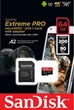 Карта пам'яті SanDisk Extreme Pro microSDXC UHS-1 U3 A2 64Gb Class 10 V30 R200MB/s W90MB/s adapter (SDSQXCU-064G-GN6MA) - зображення 2