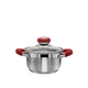Кастрюля из нержавеющей стали Zauberg 1,3 л ZB-1,3 CR RED - изображение 1