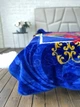 Плед стрижений з тиснений Версаль синій Євро 200х240, 3,5кг. - зображення 4