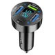Автомобільна швидка зарядка QC 3.0 USB+PD. Авто зарядка на 4 порти. Автомобільна зарядка для Iphone - зображення 6