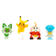 Figurki Jazwares Pokemon bitewne First Partner Pokémon Set - Generatia IX (Fuecoco, Sprigatito, Quaxly, Pikachu) (PKW3402) (191726507185) - obraz 2