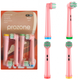Дитячі насадки ProZone сумісні із зубною щіткою ORAL-B/Braun - PRO-X Kids (4шт) Рожеві - зображення 2
