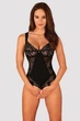 Боді з інтимним вирізом Obsessive Donna Dream Чорне M/L - зображення 1