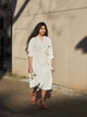 Платье-рубашка миди женское Uniqlo 690555276 XL Белое (1159786783) - изображение 13