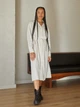 Платье-рубашка миди женское Uniqlo 690555276 XL Белое (1159786783) - изображение 14