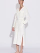 Платье-рубашка миди женское Uniqlo 690555276 XL Белое (1159786783) - изображение 20