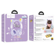 Бездротові навушники Hoco W39 |bluetooth 5.3, AUX, 10H, RGB підсвічування| котячі вушка Purple - изображение 3