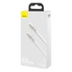 Кабель BASEUS Type-C to Lightning Cafule Series Metal Data Cable |1M, 20W, PD| (CATLJK-A05) white - изображение 2