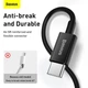 Кабель BASEUS Type-C to Lightning Superior Series Fast Charging Data Cable |200 см, 20Вт| (CATLYS-C03) black - изображение 6