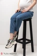 Стильные джинсы для беременных Юла Мама Sheldon denim M темно-голубой (DM-23.011) - изображение 7