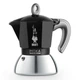 Гейзерная кофеварка для индукции Bialetti Moka Induction Black 2 порции, 100 мл черная, для приготовления кофе - изображение 1