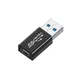 Переходник адаптер USB Male - Type-С 3.1 Female 10Gbps eXpert Type-6 Black, металл (48643) - изображение 1