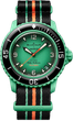 Наручний годинник Blancpain × Swatch Bioceramic Scuba Fifty Fathoms Collection ''Indian Ocean" (SO35I100) - зображення 1