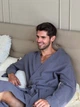 Мужской муслиновый халат Estet от COSY размер M темно-серый (P-M50/M) - изображение 2