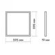 Панель LED TITANUM 36W 6500K 220V PRISMATIC TL-PR366W - изображение 3