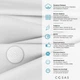 Простынь на резинке детская Cosas 80x160+20 см Grey Zigzag ранфорс (4822052089057) - изображение 5