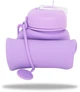Бутылка для воды CoolPack Pump Silicone Powder 600 мл силиконовая Сиреневая (Z14648) - изображение 2