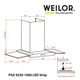 Вытяжка декоративная со стеклом WEILOR PGS 9230 IG 1000 LED Strip - изображение 9