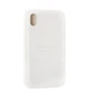 Чехол Fiji Silicone Case для Apple iPhone XR бампер накладка Full Soft White (без лого) - изображение 4