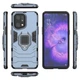 Чехол Fiji Ring для Oppo Find X5 (CPH2307) бронированный бампер с кольцом подставкой темно-синий - изображение 3