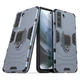 Чехол Fiji Ring для Samsung Galaxy S21 FE (G990) бронированный бампер с кольцом подставкой темно-синий - изображение 1