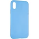 Чехол Fiji Silicone Case для Apple iPhone XR бампер накладка Full Soft Marine Blue (без лого) - изображение 1