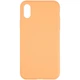 Чехол Fiji Silicone Case для Apple iPhone XR бампер накладка Full Soft Papaya (без лого) - изображение 2