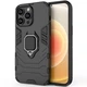Чехол Fiji Ring для Apple Iphone 14 Pro Max бронированный бампер с кольцом подставкой черный - изображение 1