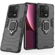 Чохол Fiji Ring для Xiaomi 13 Pro броньований бампер із кільцем підставкою чорний - зображення 1